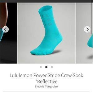 Womens Crew Lululemon socks Blue Large